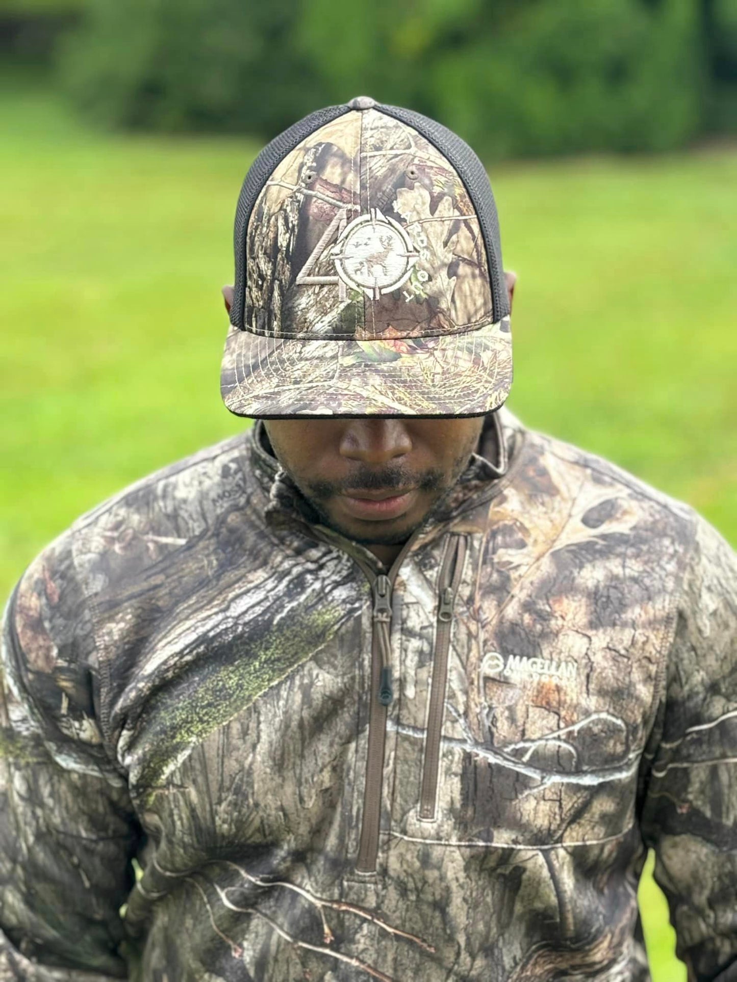 40 yards out fitted hat