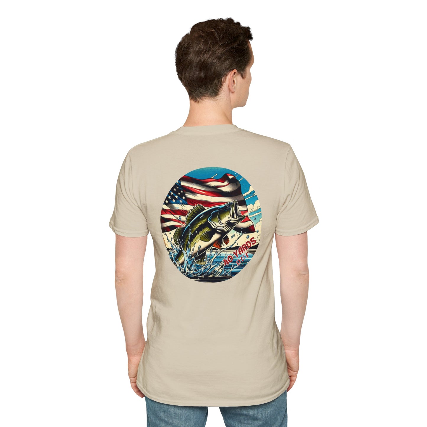 40 Yards Out American Bass Unisex Softstyle T-Shirt