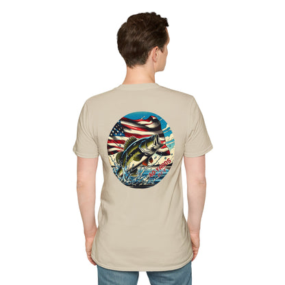 40 Yards Out American Bass Unisex Softstyle T-Shirt