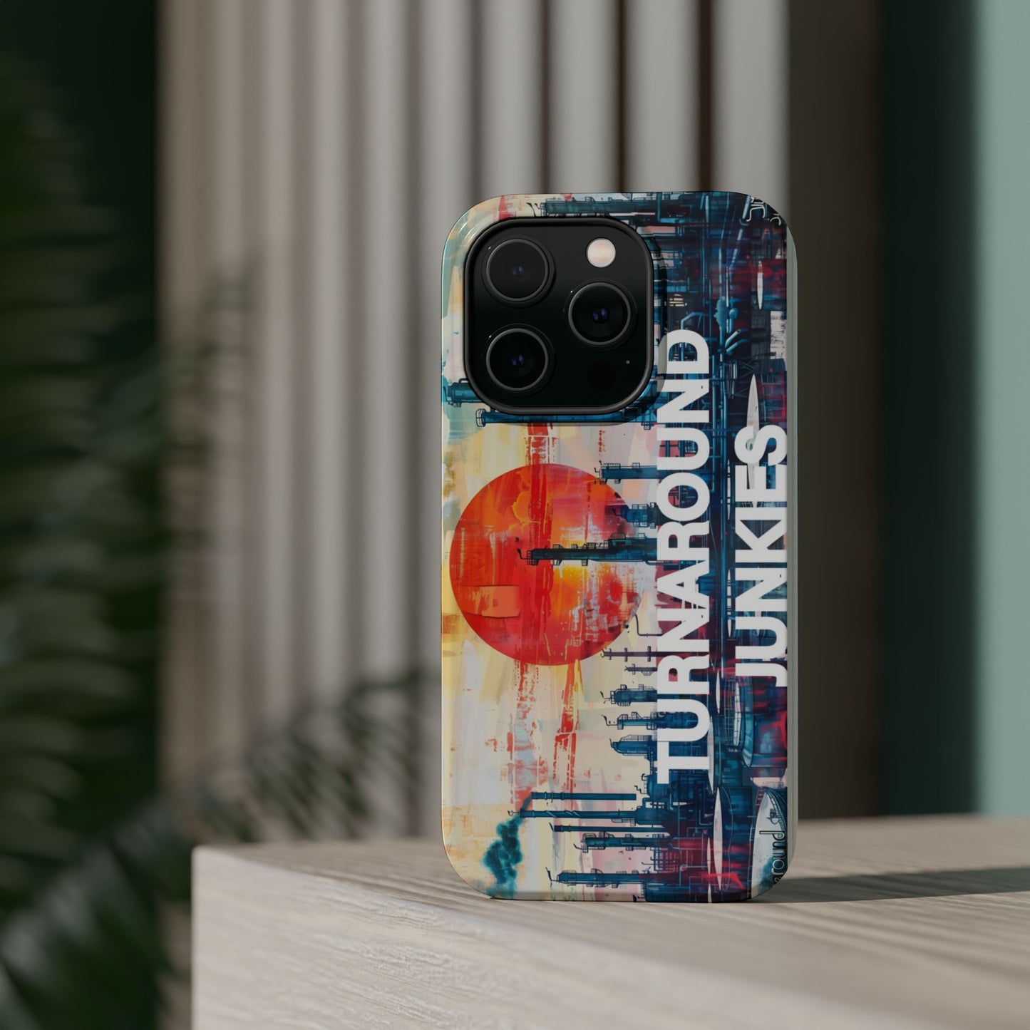 Turnaround Junkies  Red Sun Rising Magnetic Tough Cases