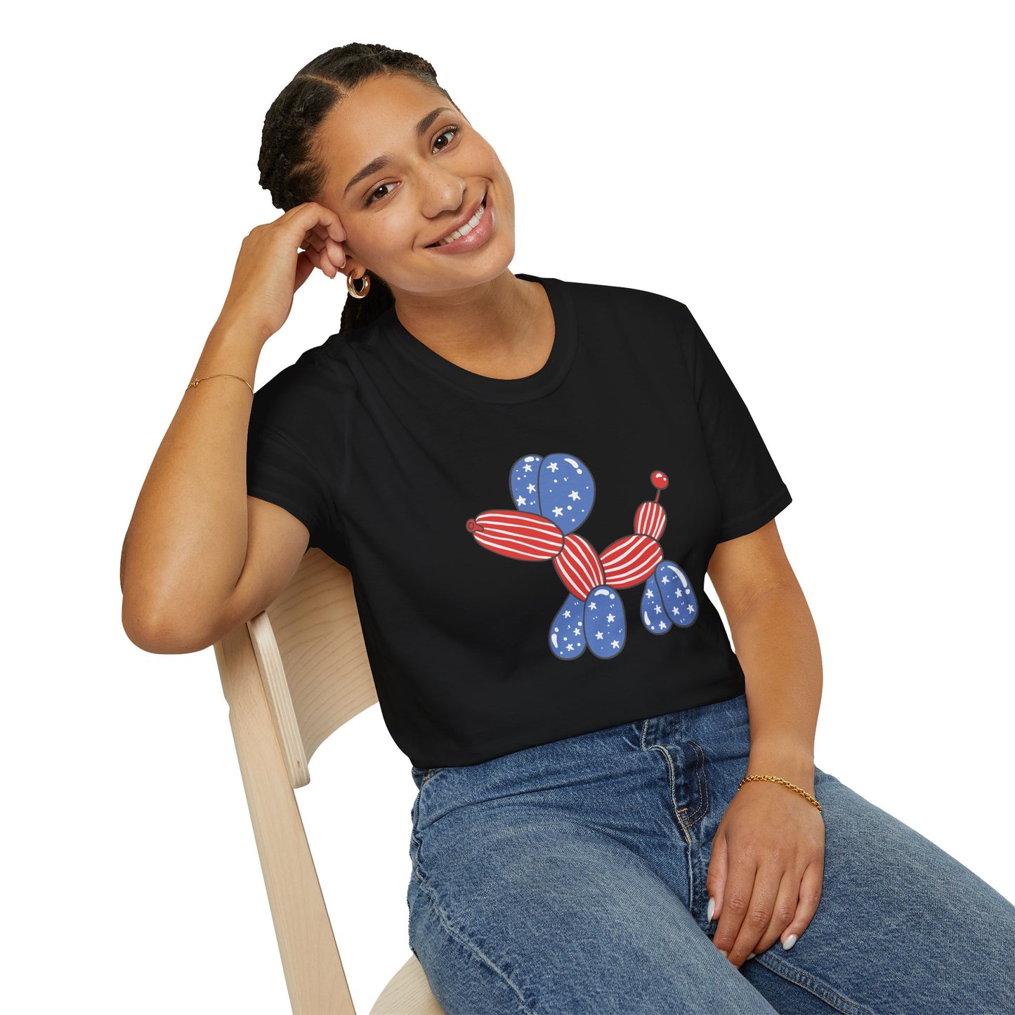 Adult USA Balloon Dog shirt