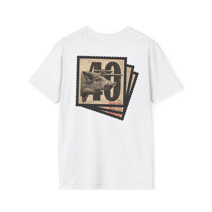 40 Yards Out Hog Hunt Unisex Softstyle T-Shirt