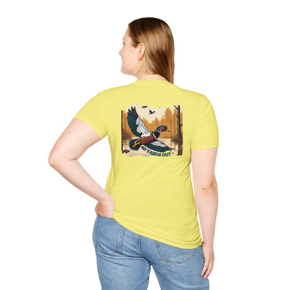 40 Yards Out Wood Duck Unisex Softstyle T-Shirt