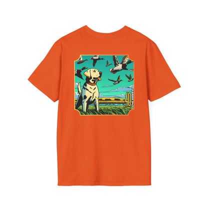 40 Yards Out Yellow Retriever Duck Watch Unisex Softstyle T-Shirt