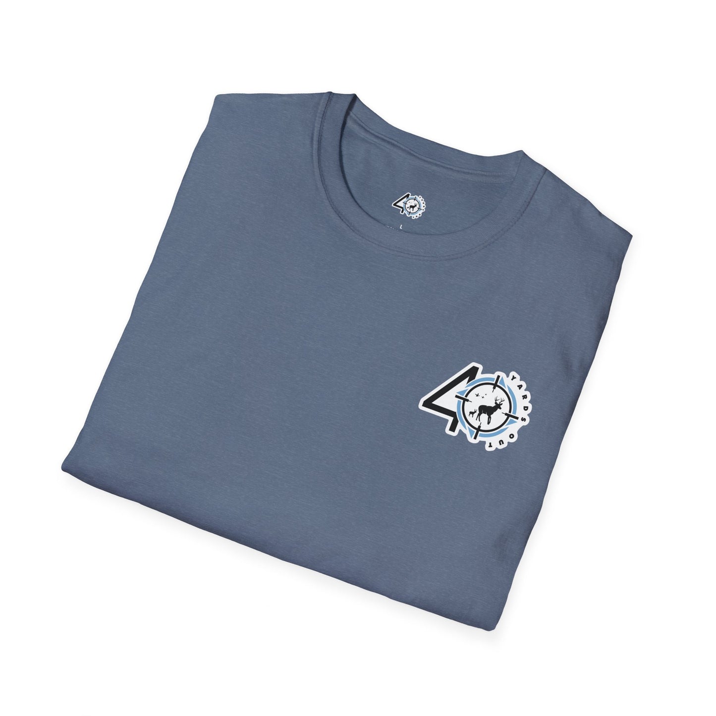 40 Yards Out Antler Deer Unisex Softstyle T-Shirt
