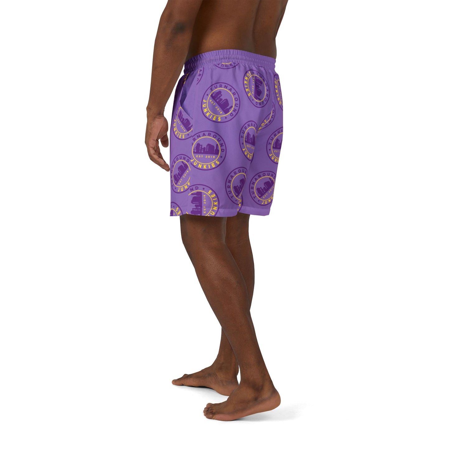 Turnaround Junkies Circle Logo Swim Shorts