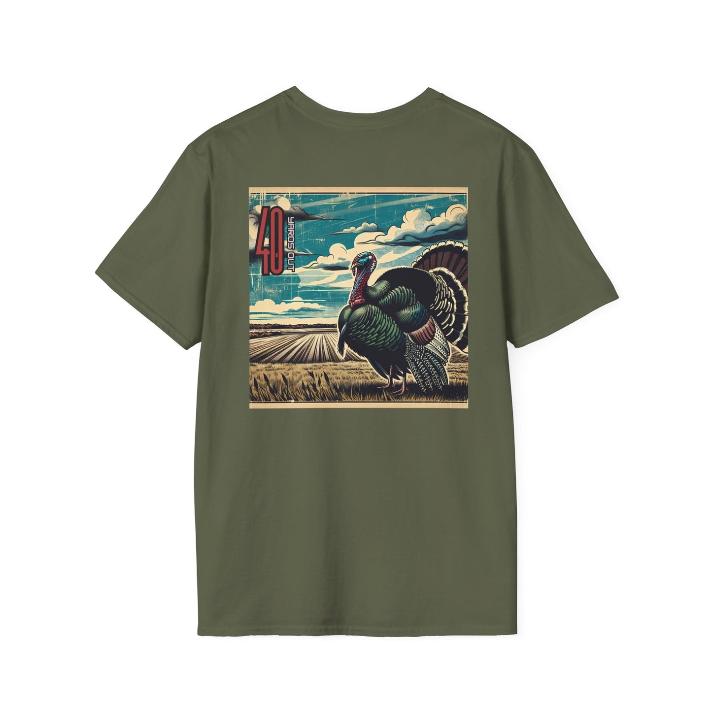 40 Yards Out Turkey Unisex Softstyle T-Shirt