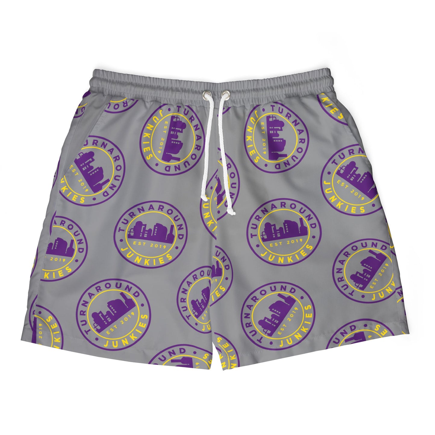 Turnaround Junkies Circle Logo Swim Shorts
