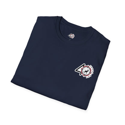 40 Yards Out American Flag Buck Unisex Softstyle T-Shirt