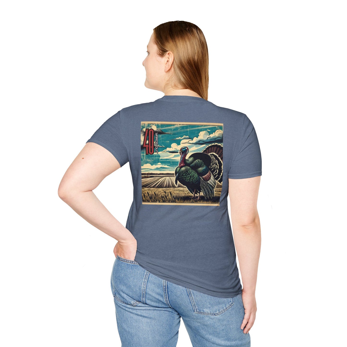 40 Yards Out Turkey Unisex Softstyle T-Shirt
