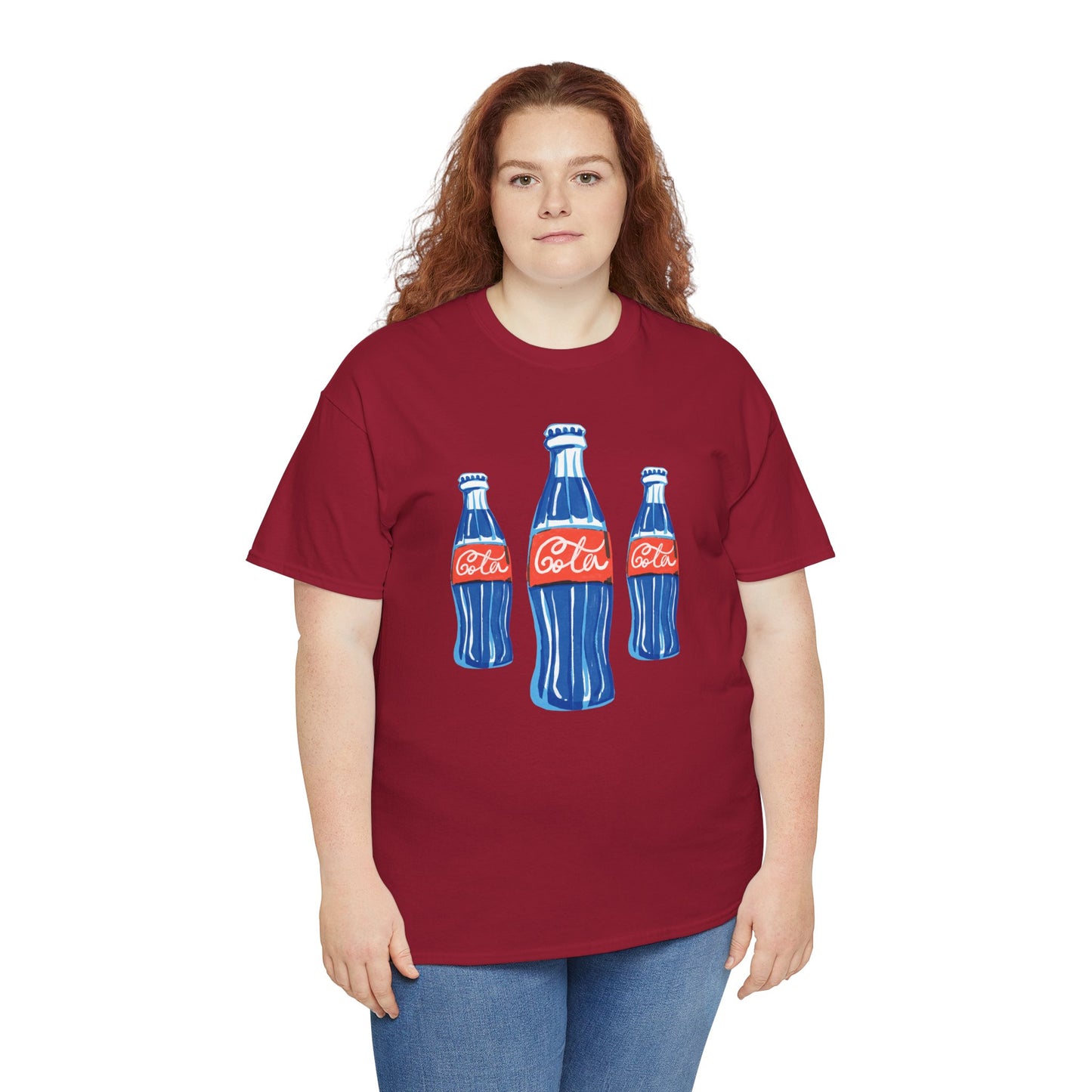 Coca Cola Retro Design Adult Heavy Cotton Tee