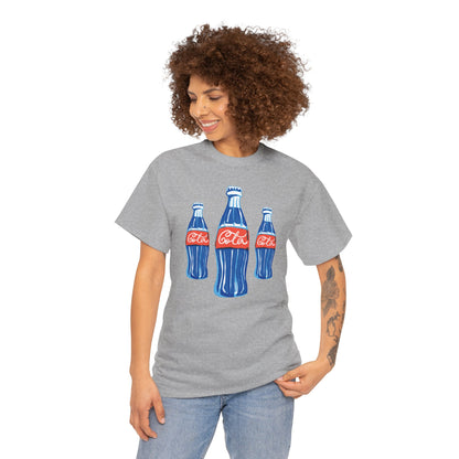 Coca Cola Retro Design Adult Heavy Cotton Tee