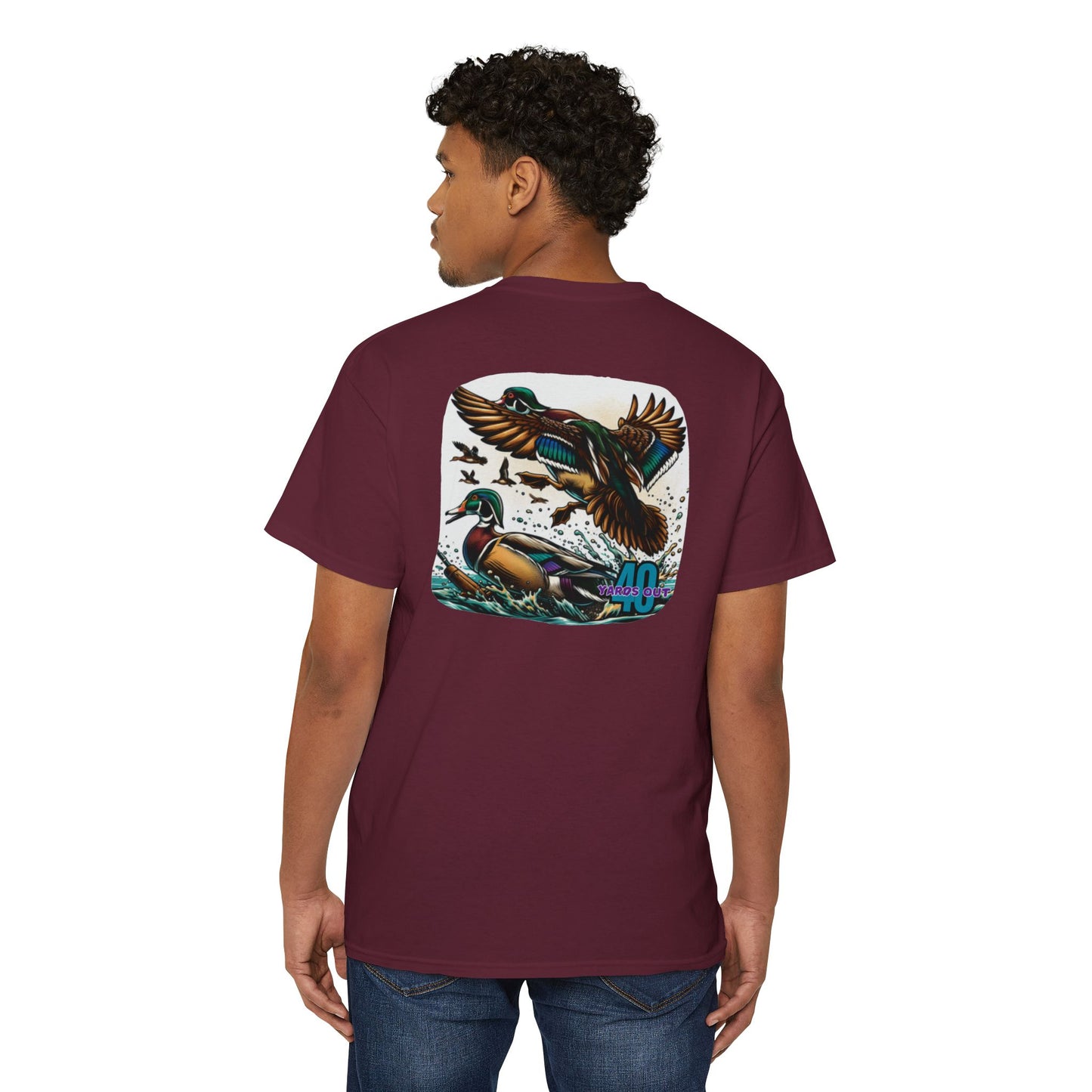 40 Yards Out Duck Unisex Heavy Cotton Pocket Tee