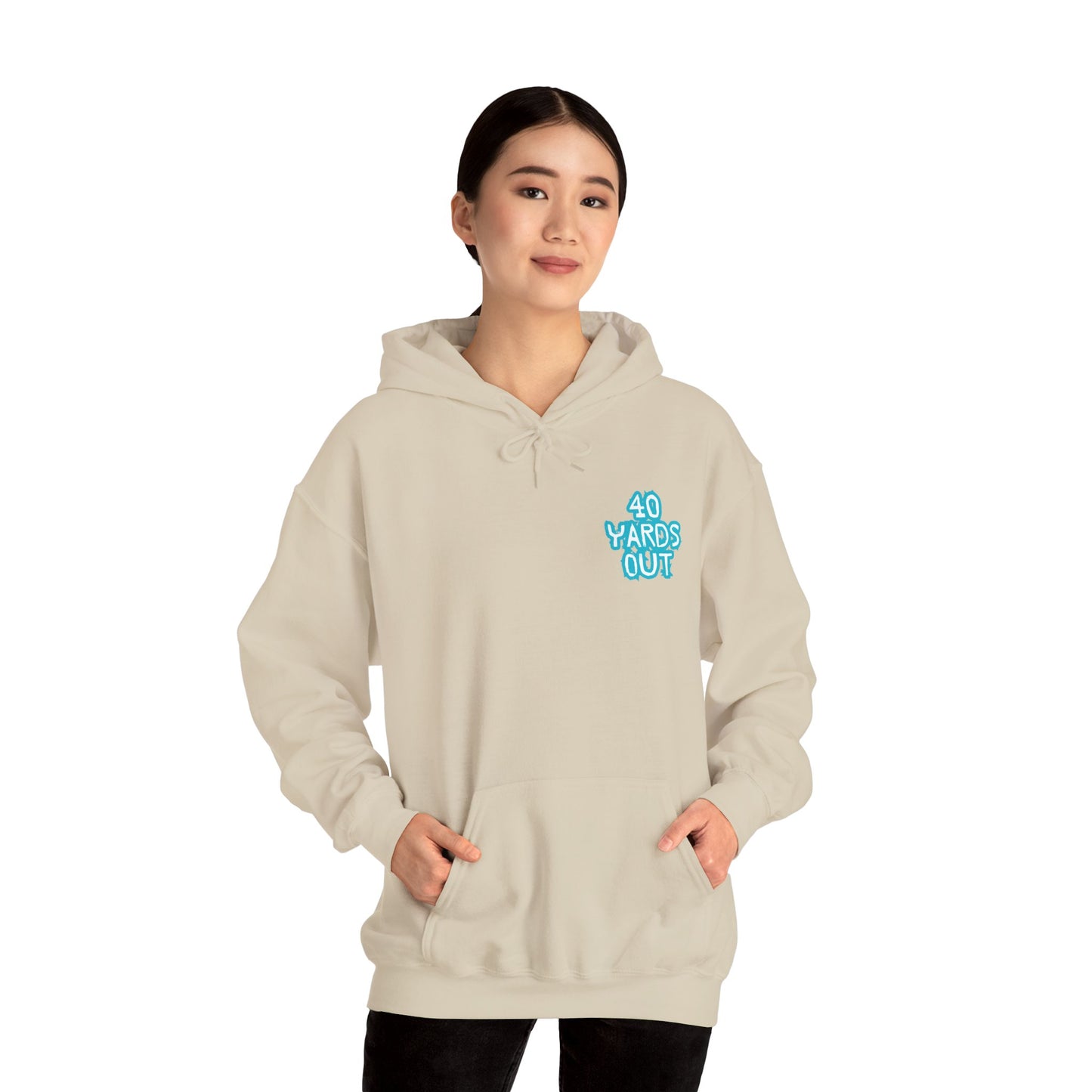 40 YARDS OUT Brand Productions Muddy Boar Heavy Blend™ Hooded Sweatshirt