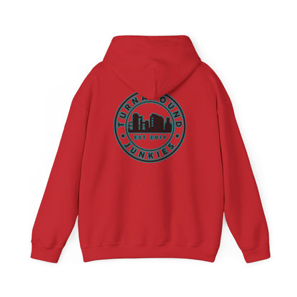 Turnaround Junkies Circle Logo Heavy Blend™ Hooded Sweatshirt