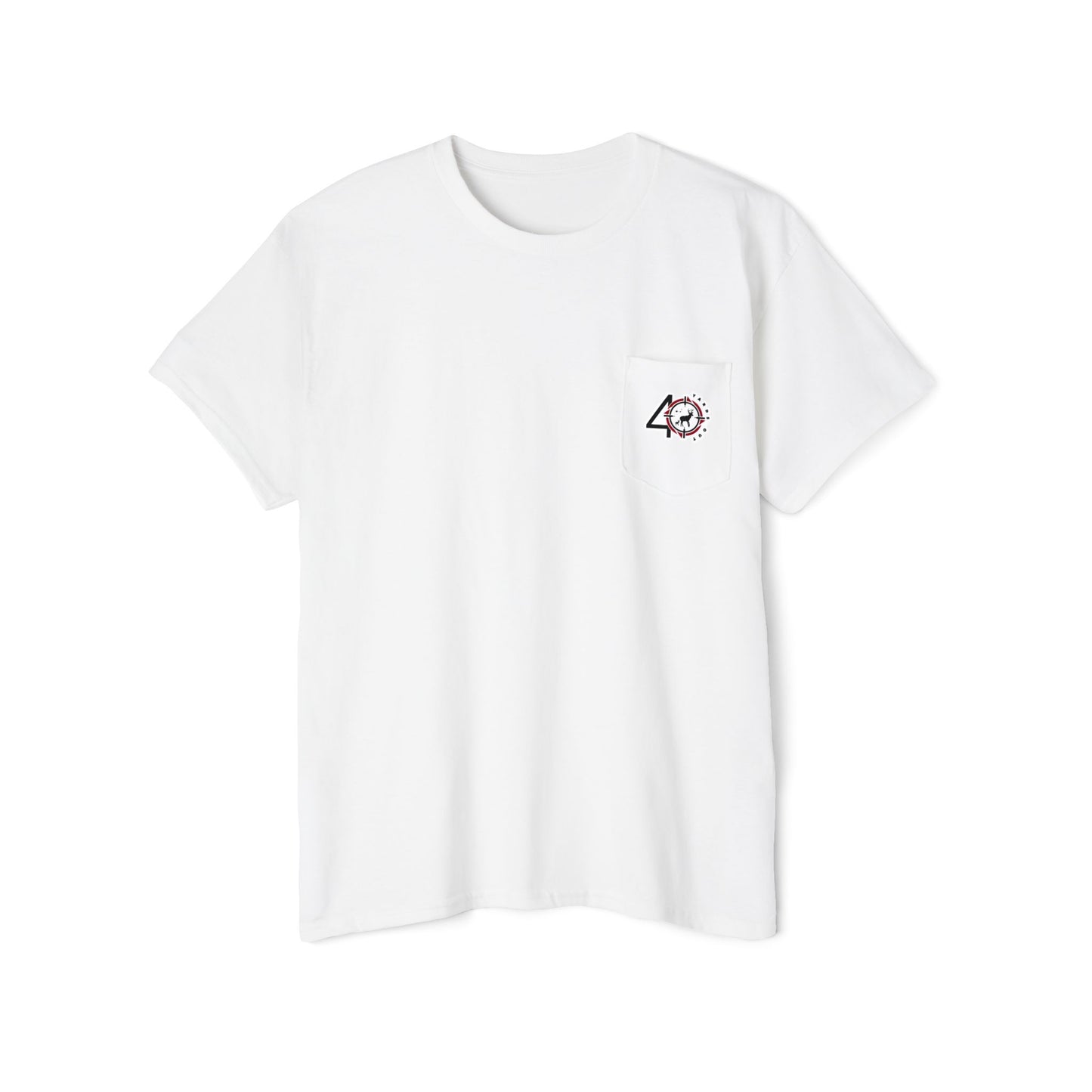40 Yards Out American Flag Buck Pocket Tee