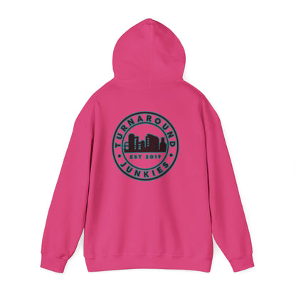 Turnaround Junkies Circle Logo Heavy Blend™ Hooded Sweatshirt