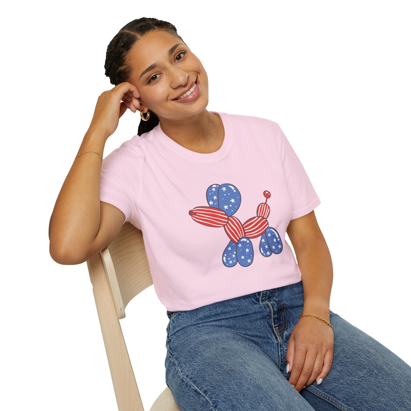 Adult USA Balloon Dog shirt