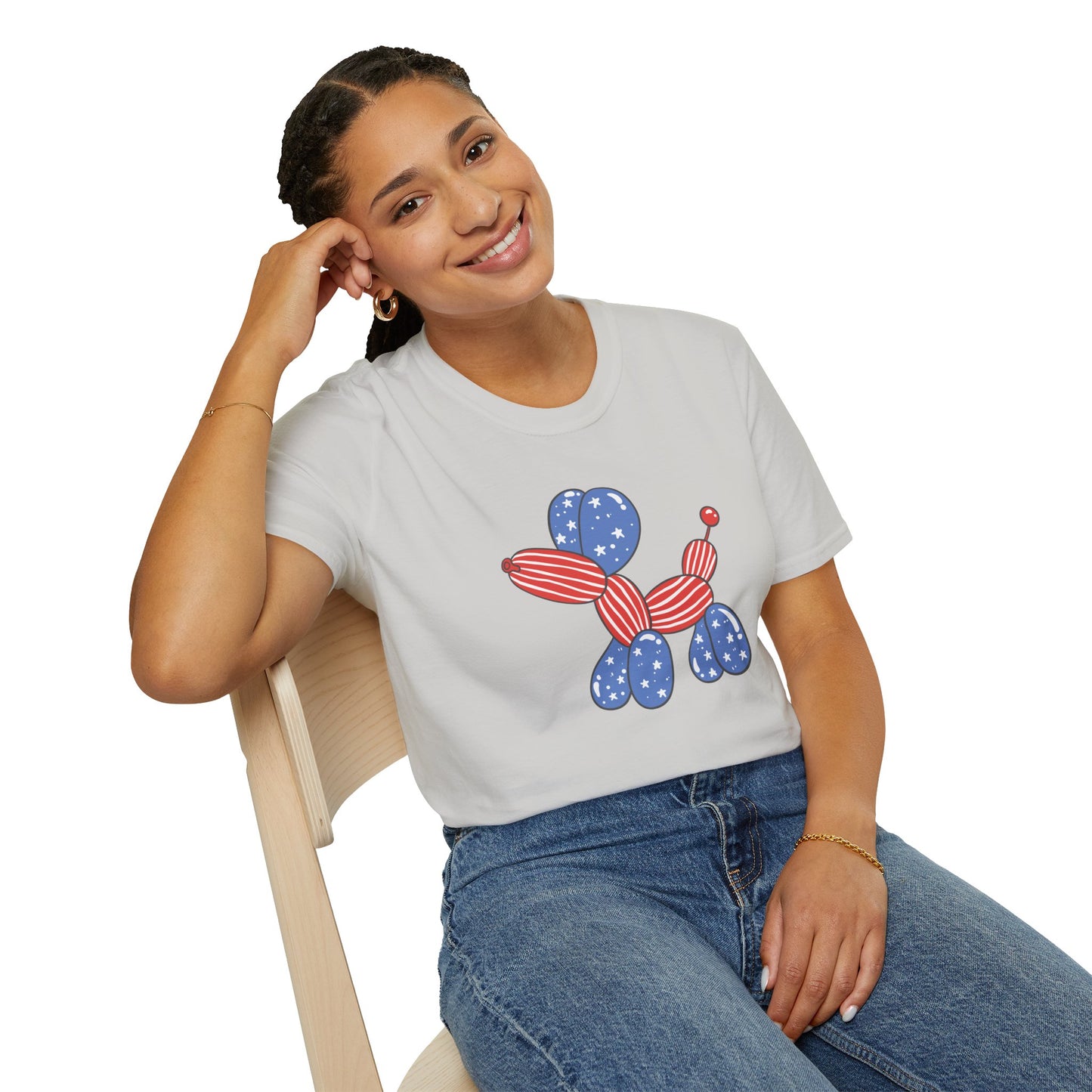 Adult USA Balloon Dog shirt