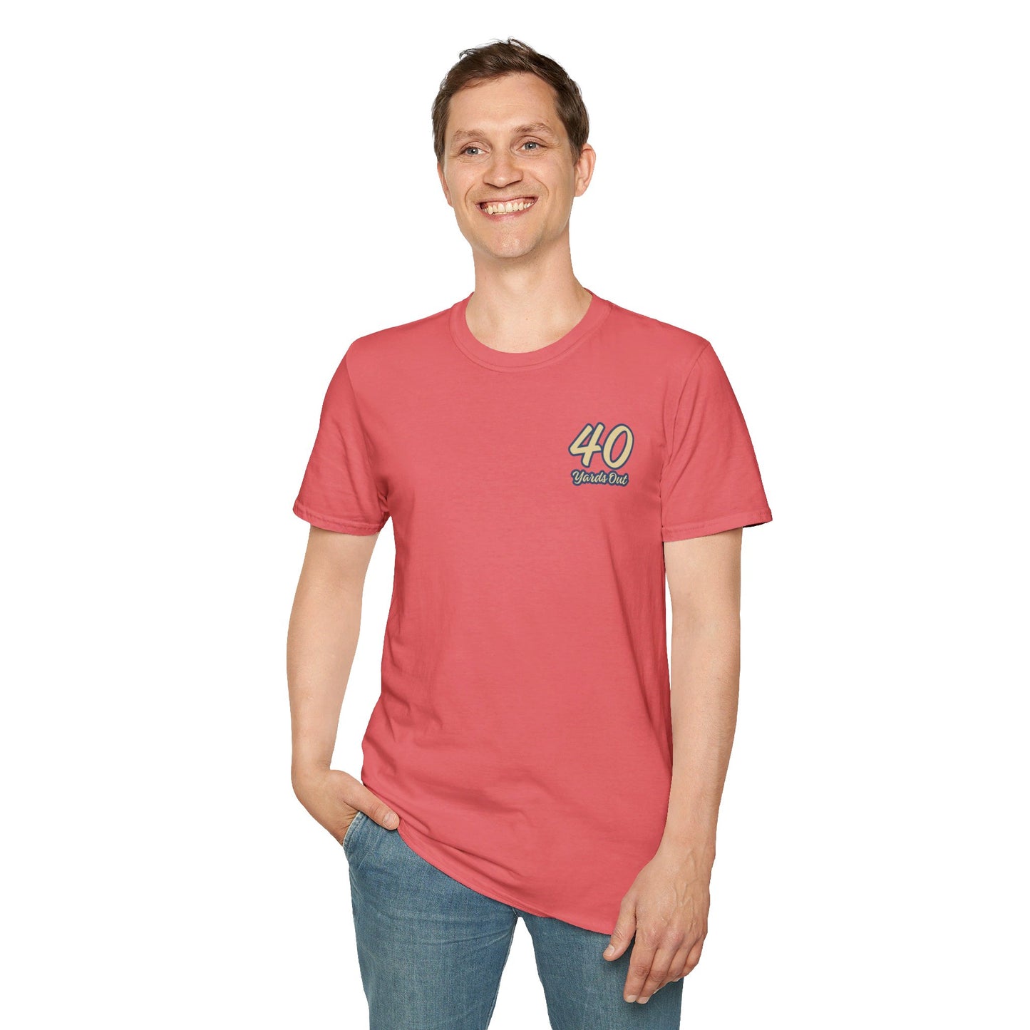 Black Lab Retriever in boat Unisex Softstyle T-Shirt