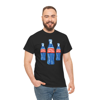 Coca Cola Retro Design Adult Heavy Cotton Tee