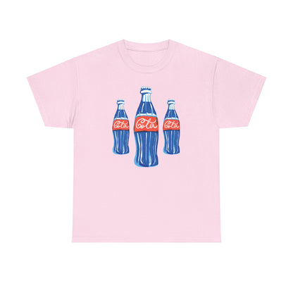 Coca Cola Retro Design Adult Heavy Cotton Tee