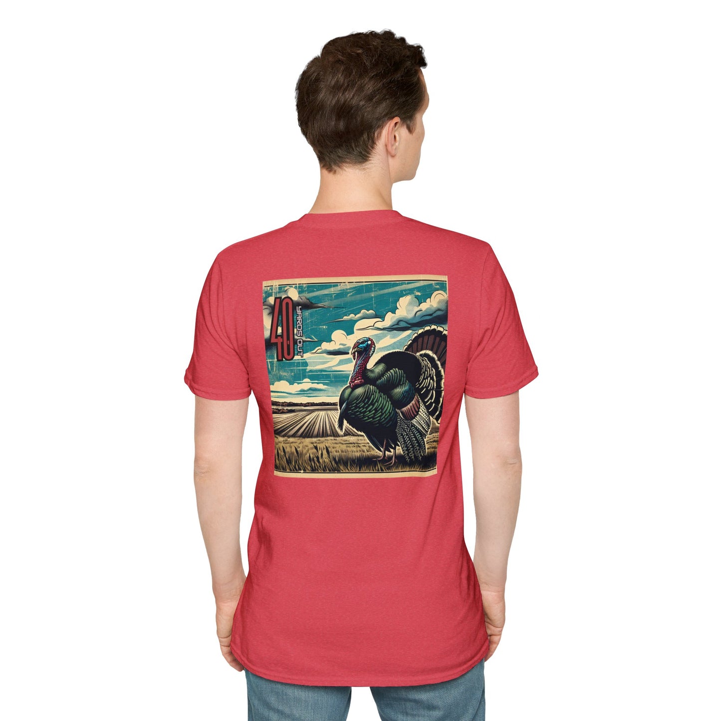 40 Yards Out Turkey Unisex Softstyle T-Shirt