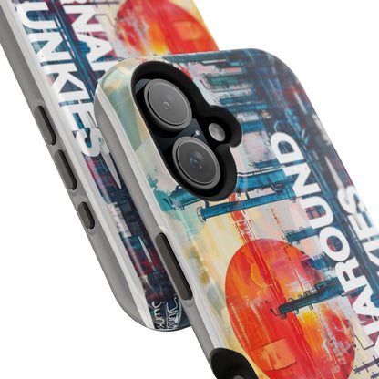Turnaround Junkies  Red Sun Rising Magnetic Tough Cases