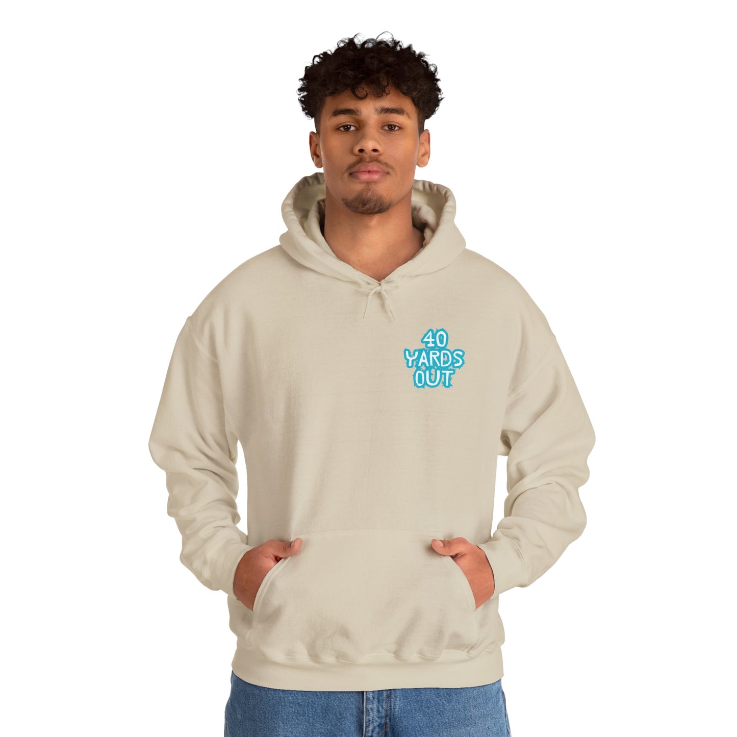 40 YARDS OUT Brand Productions Muddy Boar Heavy Blend™ Hooded Sweatshirt