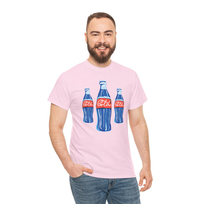 Coca Cola Retro Design Adult Heavy Cotton Tee