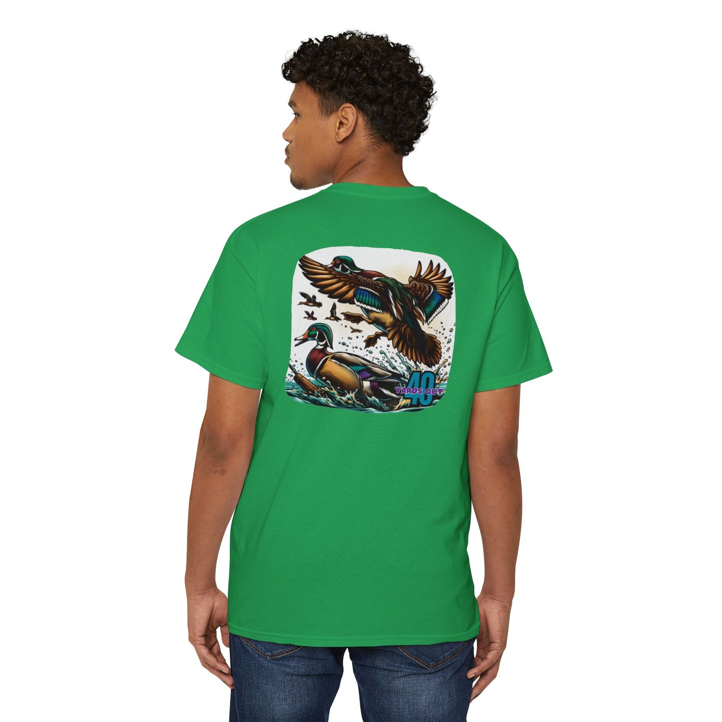 40 Yards Out Duck Unisex Heavy Cotton Pocket Tee