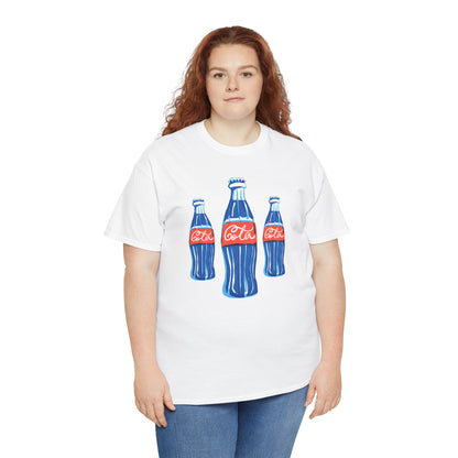 Coca Cola Retro Design Adult Heavy Cotton Tee