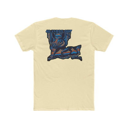Wild Hog Multi color Cotton Crew Tee