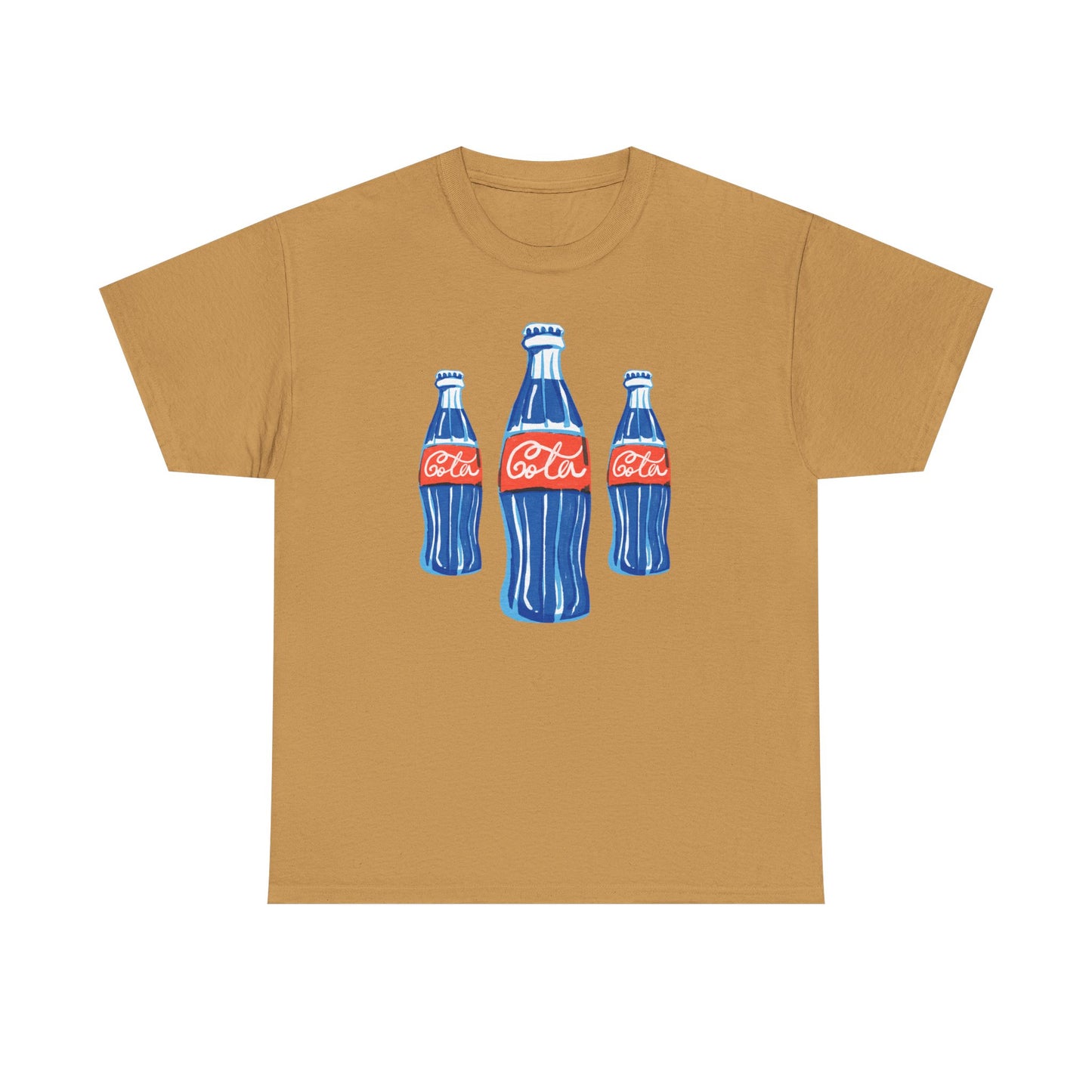 Coca Cola Retro Design Adult Heavy Cotton Tee