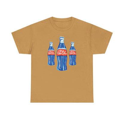Coca Cola Retro Design Adult Heavy Cotton Tee