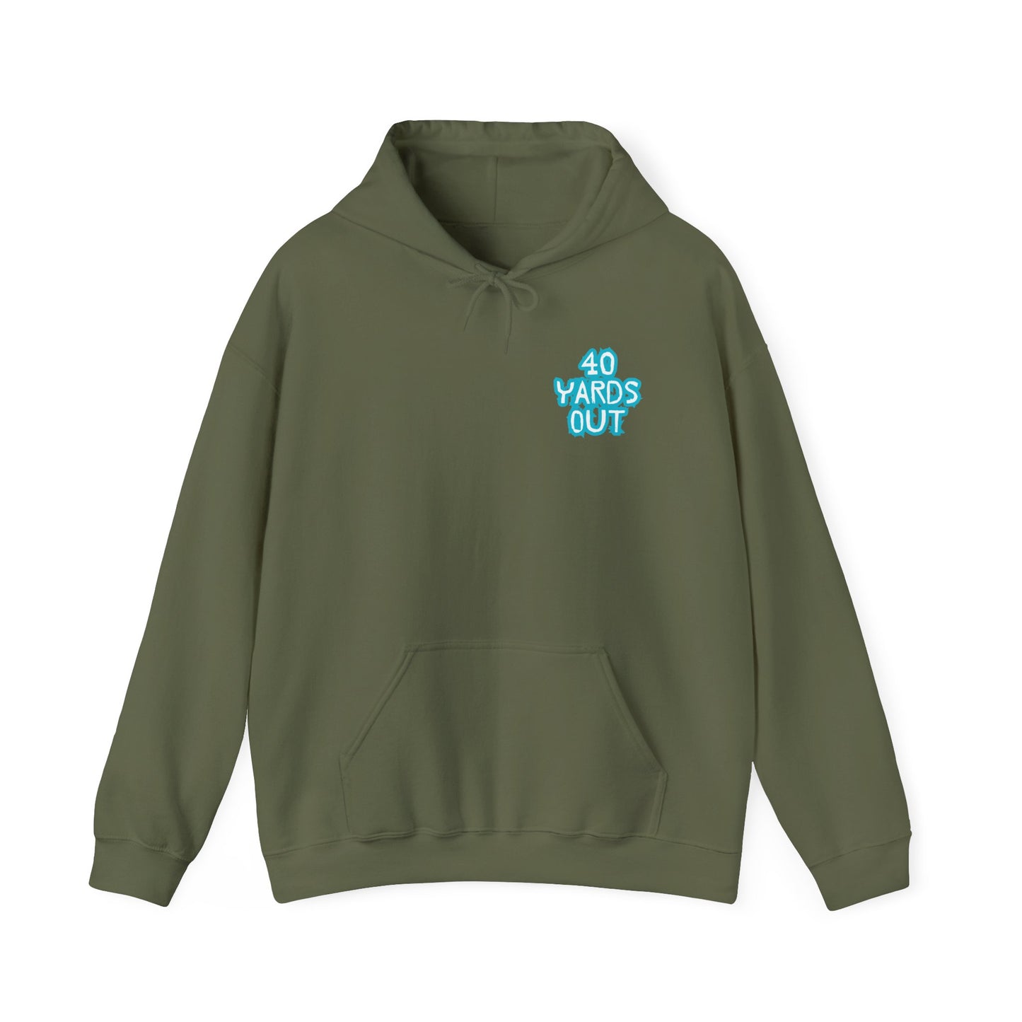 40 YARDS OUT Brand Productions Muddy Boar Heavy Blend™ Hooded Sweatshirt