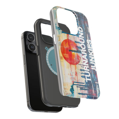 Turnaround Junkies  Red Sun Rising Magnetic Tough Cases