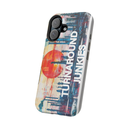 Turnaround Junkies  Red Sun Rising Magnetic Tough Cases