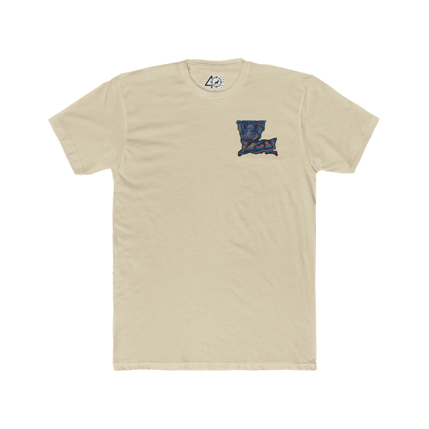 Wild Hog Multi color Cotton Crew Tee