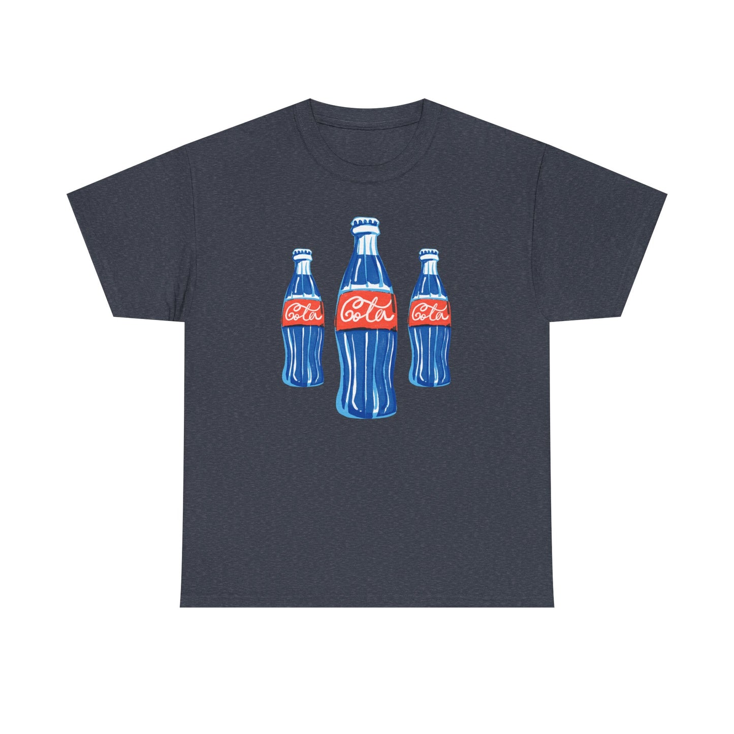 Coca Cola Retro Design Adult Heavy Cotton Tee