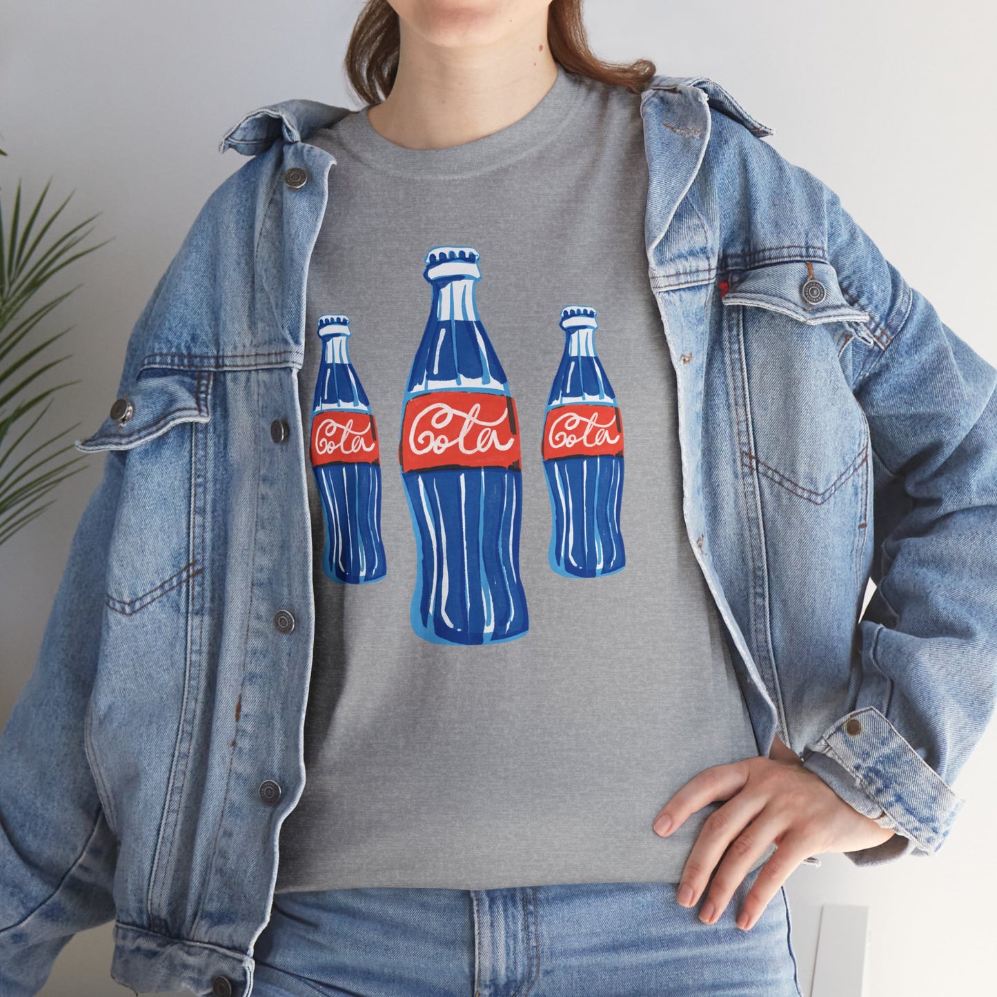 Coca Cola Retro Design Adult Heavy Cotton Tee