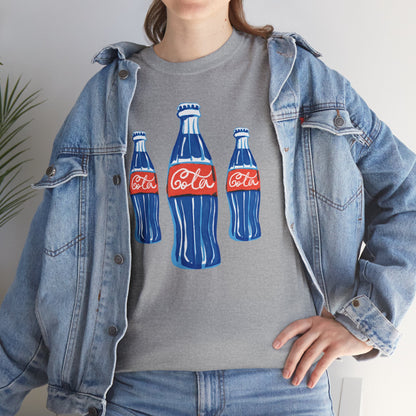 Coca Cola Retro Design Adult Heavy Cotton Tee