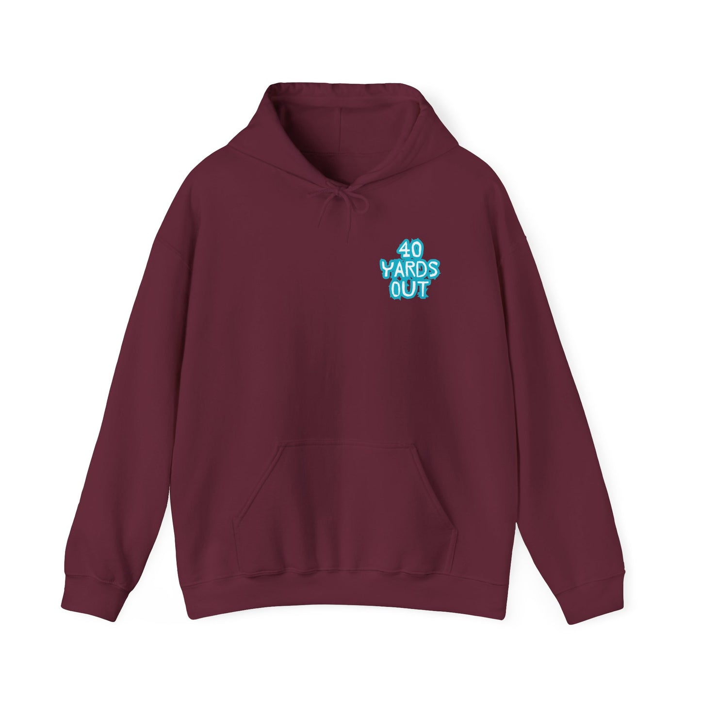 40 YARDS OUT Brand Productions Muddy Boar Heavy Blend™ Hooded Sweatshirt