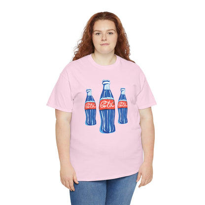 Coca Cola Retro Design Adult Heavy Cotton Tee