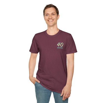 Black Lab Retriever in boat Unisex Softstyle T-Shirt