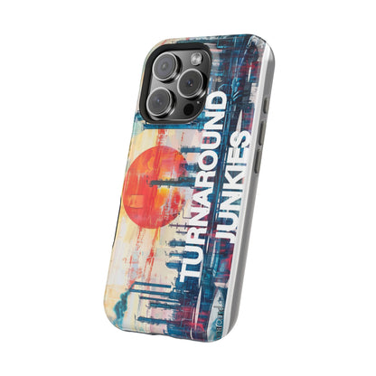 Turnaround Junkies  Red Sun Rising Magnetic Tough Cases