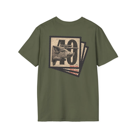 40 Yards Out Hog Hunt Unisex Softstyle T-Shirt