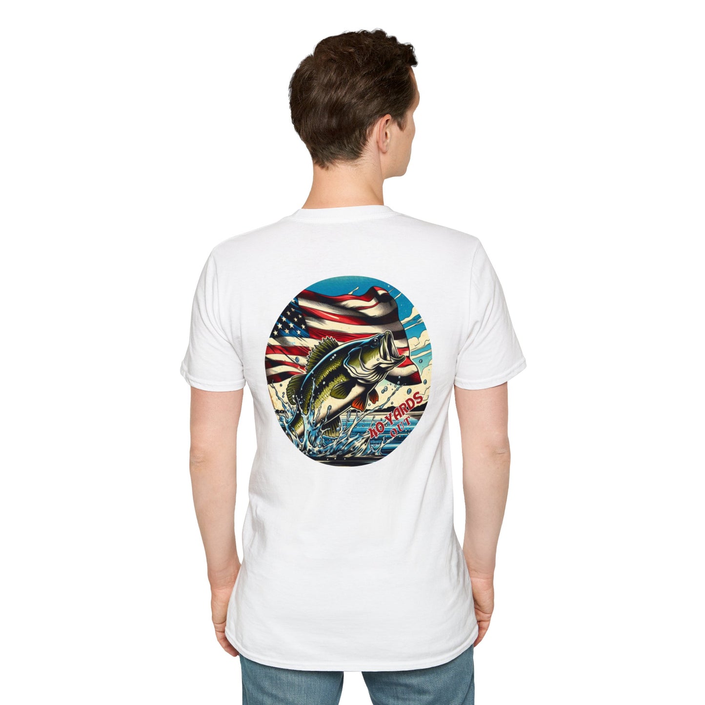 40 Yards Out American Bass Unisex Softstyle T-Shirt