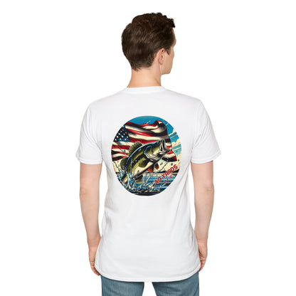 40 Yards Out American Bass Unisex Softstyle T-Shirt