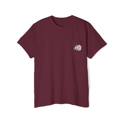 40 Yards Out American Flag Buck Pocket Tee